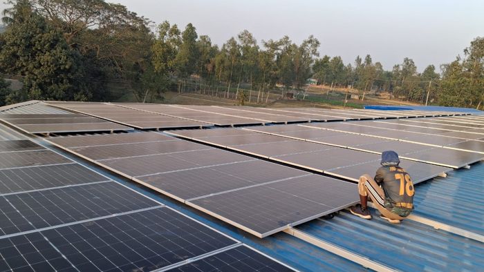 80 kWp rooftop solar at Zakaria Knit Wear Ltd.